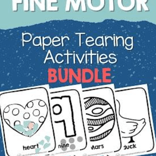 Fine Motor Practice: Tearing Paper Activities (Bundle)
