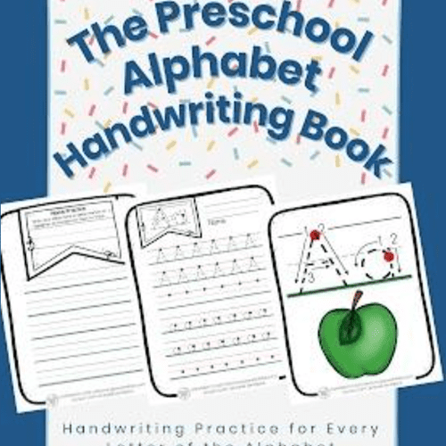 Preschool Alphabet Handwriting Book
