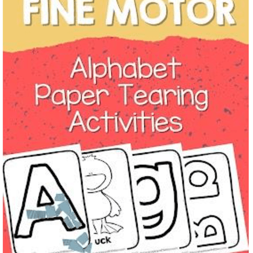 Fine Motor Practice: Tearing Paper Activities | Alphabet